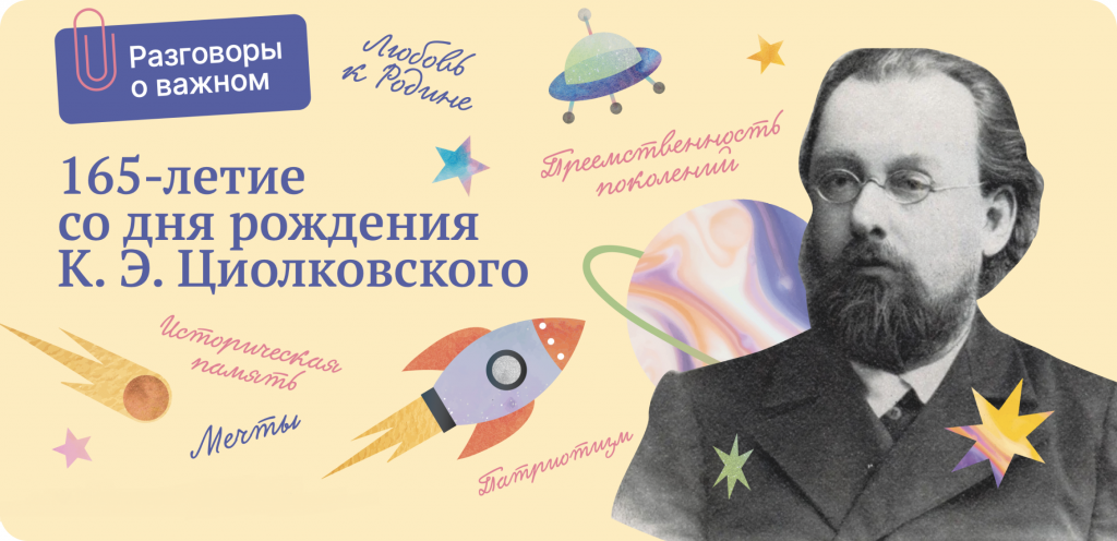 165-летие со дня рождения К. Э. Циолковского